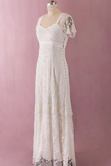 "Plus size wedding dresses for women with a perfect fit"Sheath With Ilusion Back And Sleeves "Plus size wedding dresses for women with a perfect fit"Sheath With Ilusion Back And Sleeves