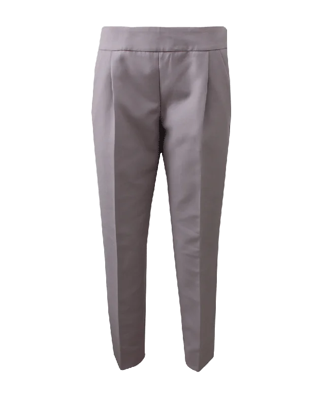 Polyester pants with stretch for women in comfortSide Zip Cropped Pant