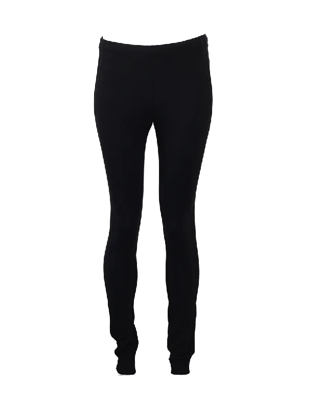 Elastic waist wide leg pants for plus size women in a comfortable and flattering styleSlim Pant With Jersey Detail Elastic waist wide leg pants for plus size women in a comfortable and flattering styleSlim Pant With Jersey Detail
