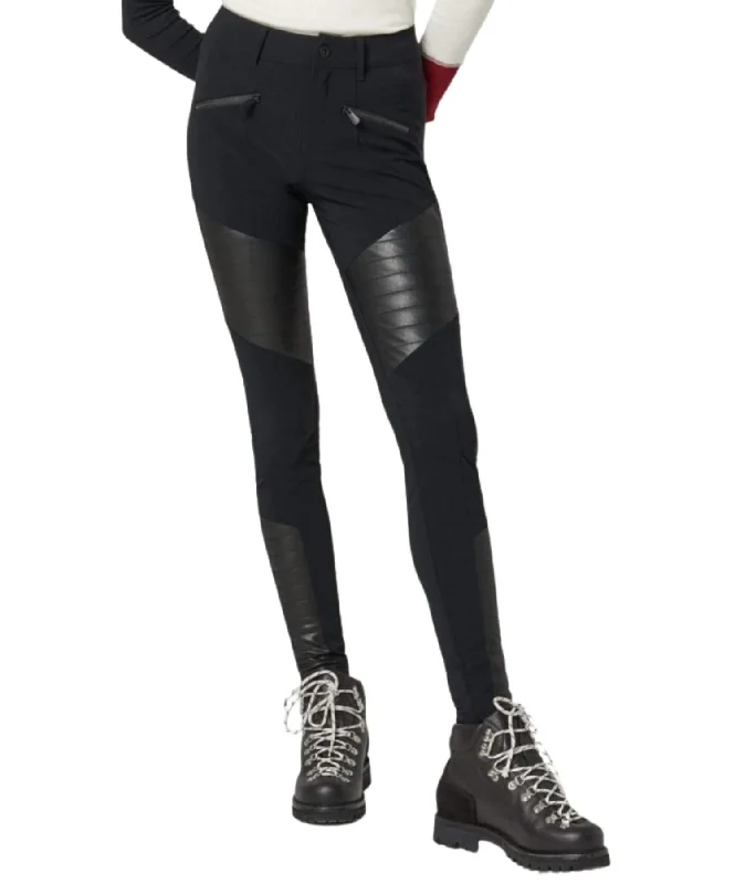 Trousers with front pleats for women in a formal and tailored lookSloan Moto Pants In Black Trousers with front pleats for women in a formal and tailored lookSloan Moto Pants In Black