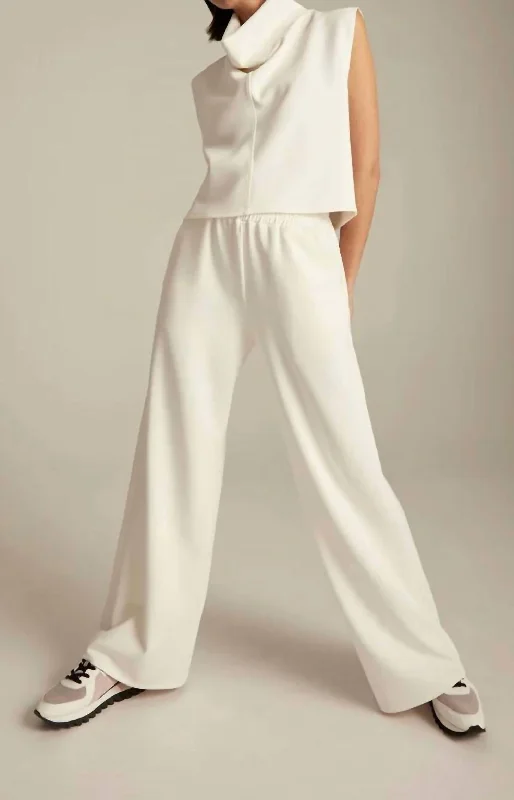 Corduroy wide leg pants for women in fallTessa Wide Leg Pant In Cream