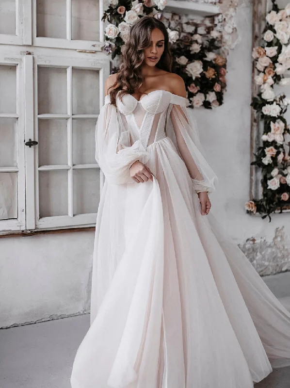 "Beach wedding dresses for women for a laid - back ceremony"True