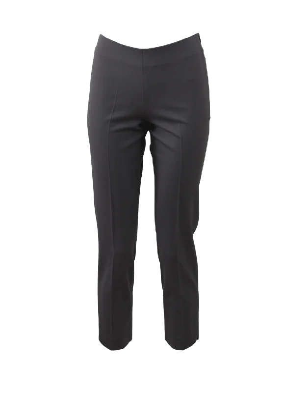 Elastic waistband lounge pants for women at homeTwill Side Zip Pant