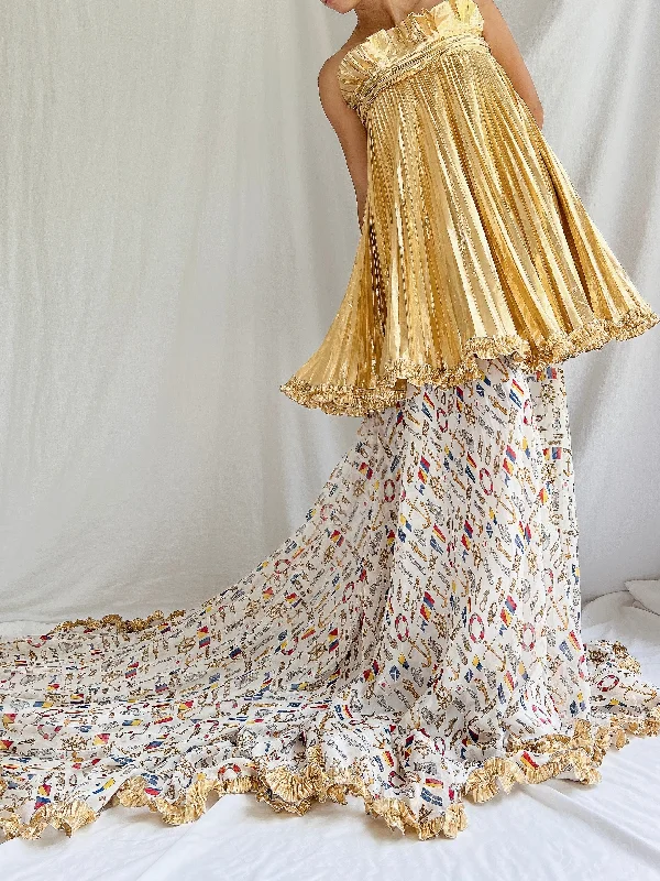 "Boho wedding dresses for women for a free - spirited vibe"Dolce & Gabanna Silk and Lurex Gown - IT 42 "Boho wedding dresses for women for a free - spirited vibe"Dolce & Gabanna Silk and Lurex Gown - IT 42