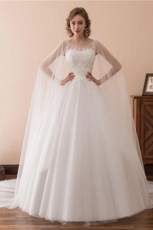 "Smart casual dresses for women for work - to - weekend transitions"Tulle Vintage Wedding Dress with Cape Clock "Smart casual dresses for women for work - to - weekend transitions"Tulle Vintage Wedding Dress with Cape Clock