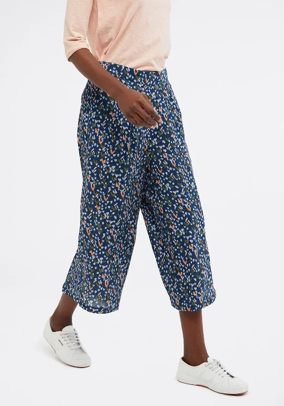 Ripped jeans for women in a punk styleWhite Stuff Alba Printed Culotte Trousers, Blue Ripped jeans for women in a punk styleWhite Stuff Alba Printed Culotte Trousers, Blue