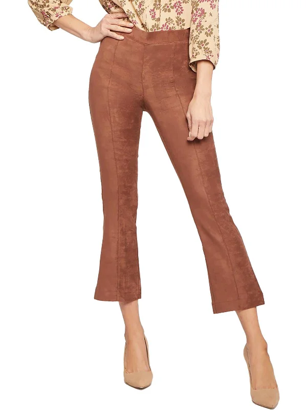 Pleated wide leg pants for women in a formal and elegant lookWomens Faux Suede Bootcut Cropped Pants Pleated wide leg pants for women in a formal and elegant lookWomens Faux Suede Bootcut Cropped Pants