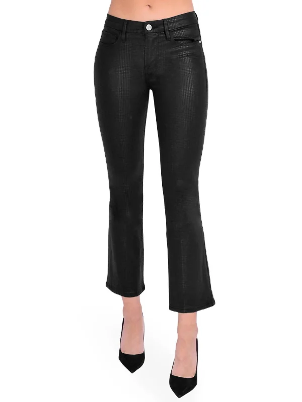 Plus size palazzo pants for women with comfortWomen's Le Crop Mini Boot Pants In Houndstooth Shine Plus size palazzo pants for women with comfortWomen's Le Crop Mini Boot Pants In Houndstooth Shine