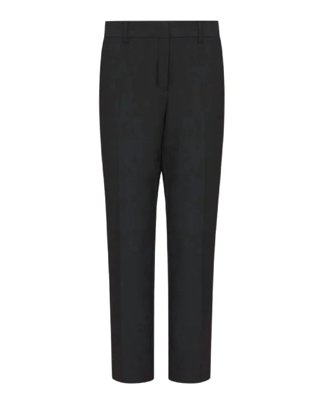 Polyester pants with stretch for women in comfortWomen's Prua Straight Leg Trouser In Black Polyester pants with stretch for women in comfortWomen's Prua Straight Leg Trouser In Black