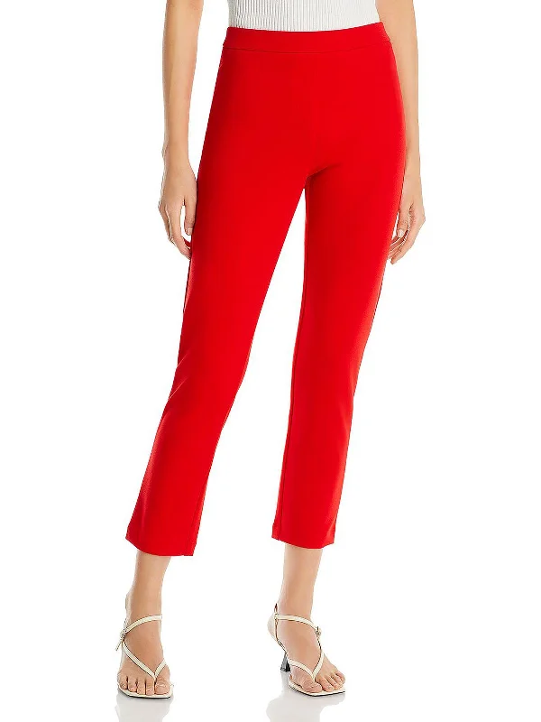 Office appropriate dress pants for women in blackWomens Straight Pull On Cropped Pants Office appropriate dress pants for women in blackWomens Straight Pull On Cropped Pants