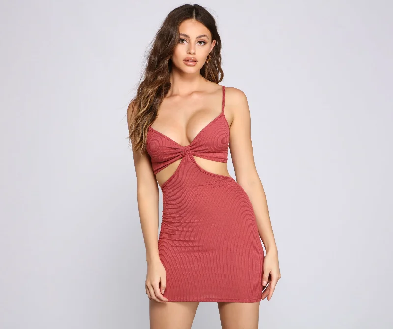 "T - shirt dresses for women for ultimate comfort"Absolute Bombshell Cutout Mini Dress