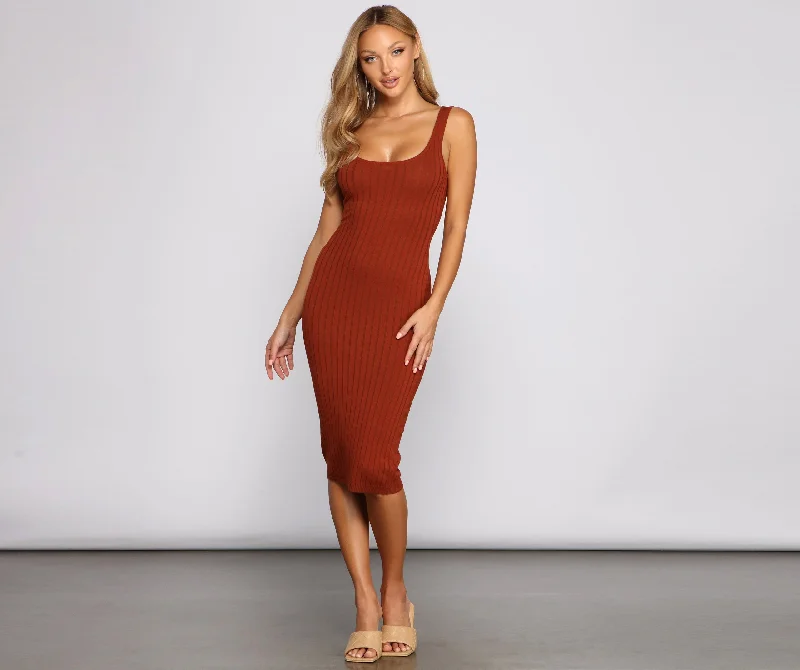 "Short dresses for women for a night out clubbing"Basic Must-Have Midi Sweater Dress "Short dresses for women for a night out clubbing"Basic Must-Have Midi Sweater Dress