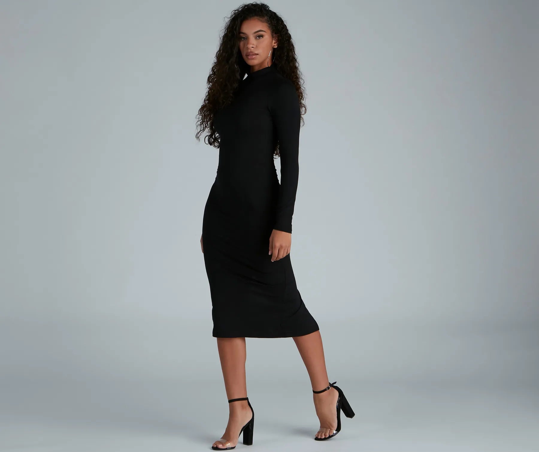 "VIP Sale: Extra 15% Off on Women's Dresses for Our Loyal Customers"Chic Basic Mock Neck Mini Dress "VIP Sale: Extra 15% Off on Women's Dresses for Our Loyal Customers"Chic Basic Mock Neck Mini Dress