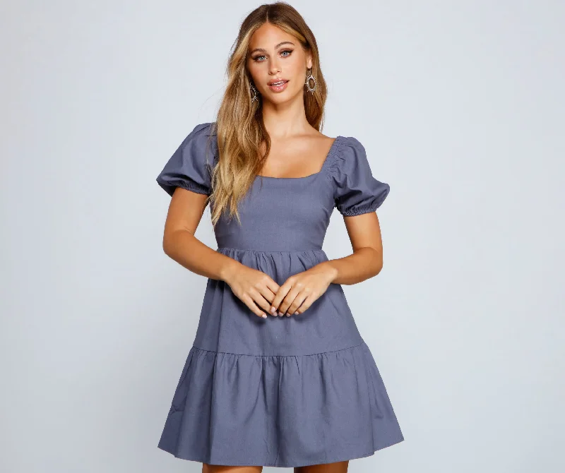"Elegant wedding guest dresses for women under $100"Effortless And Pretty A-Line Mini Dress "Elegant wedding guest dresses for women under $100"Effortless And Pretty A-Line Mini Dress