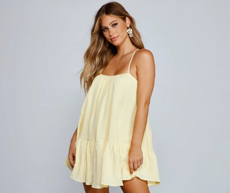 "Seasonal Sale: Save Big on Women's Dresses for Every Occasion"Effortless Flowy A-Line Mini Dress "Seasonal Sale: Save Big on Women's Dresses for Every Occasion"Effortless Flowy A-Line Mini Dress