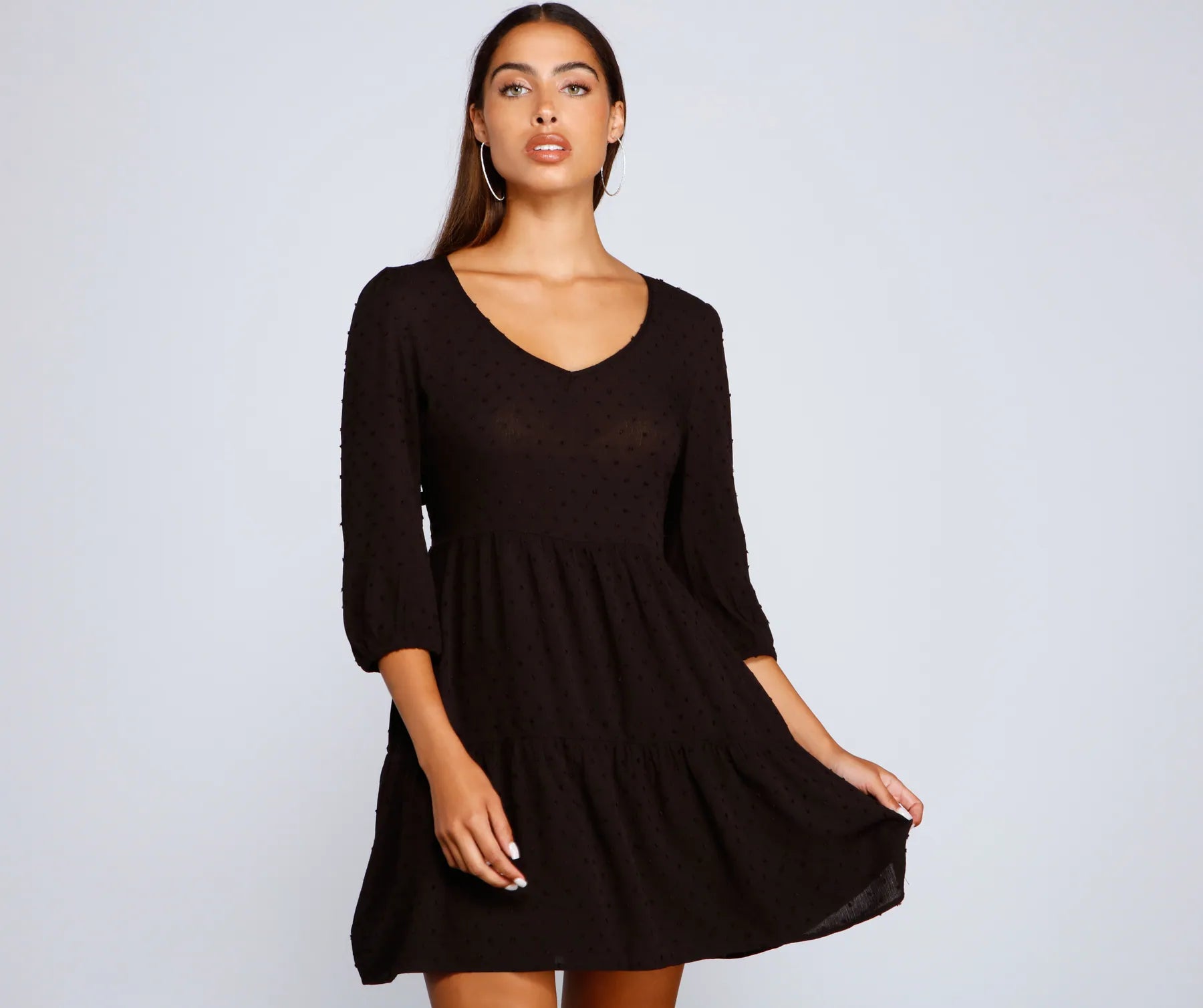 "Black tie dresses for women for formal galas"Effortless Vibes Babydoll Dress