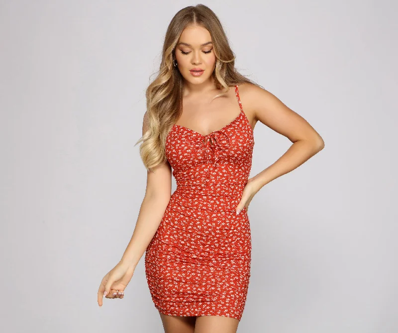 Clearance Sale: Women's Dresses Sweetest Style Floral Mini Dress