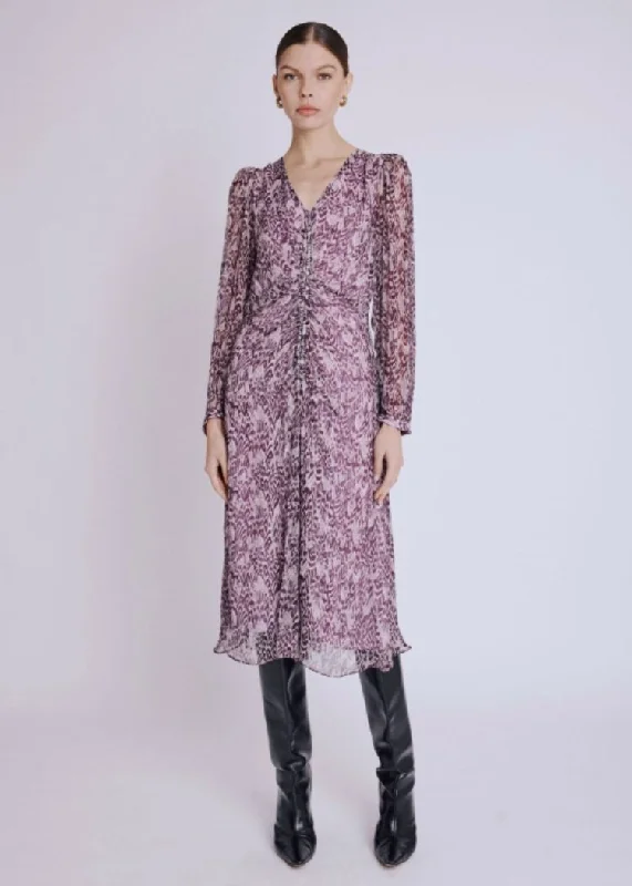"Sustainable and eco - friendly women's dresses"Berenice Romea Printed Midi Dress- Cassia Print "Sustainable and eco - friendly women's dresses"Berenice Romea Printed Midi Dress- Cassia Print