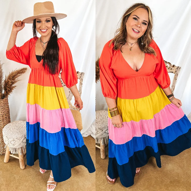 "White dresses for women for a fresh and clean look"Coral Reef V Neck Striped Maxi Dress in Coral Orange Mix "White dresses for women for a fresh and clean look"Coral Reef V Neck Striped Maxi Dress in Coral Orange Mix