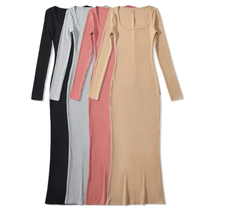 "Animal print dresses for women who love bold styles"Runwaylover 1757 High Split 2023 Ladies Fashion Pure Color Maxi Dress "Animal print dresses for women who love bold styles"Runwaylover 1757 High Split 2023 Ladies Fashion Pure Color Maxi Dress