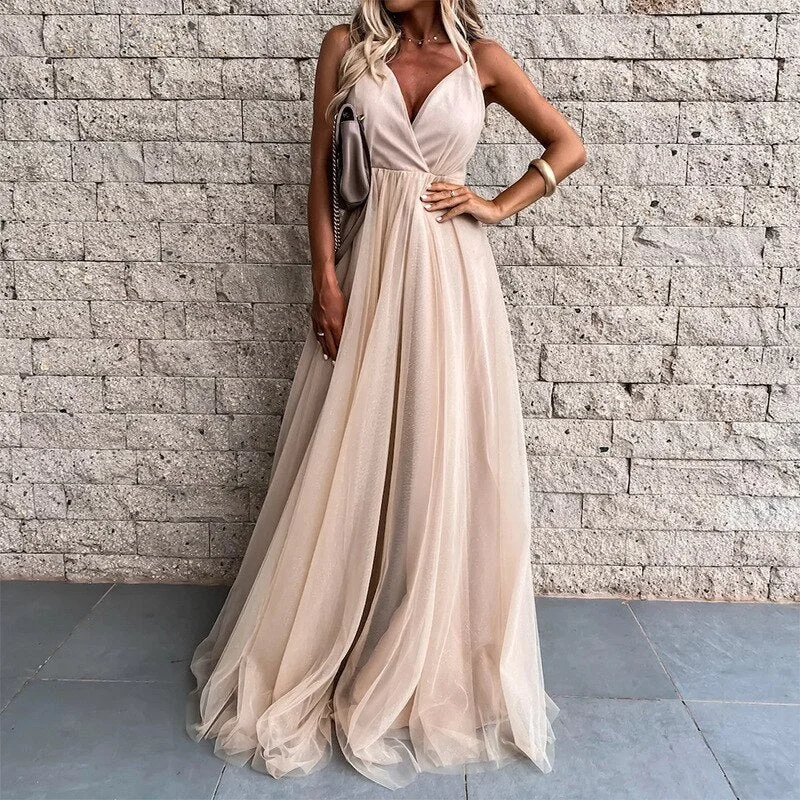 "Wrap dresses for women for an adjustable fit"BerriesJam - 2024 Sleeveless V Neck High Waist Corset Halter Host Guest Dress "Wrap dresses for women for an adjustable fit"BerriesJam - 2024 Sleeveless V Neck High Waist Corset Halter Host Guest Dress
