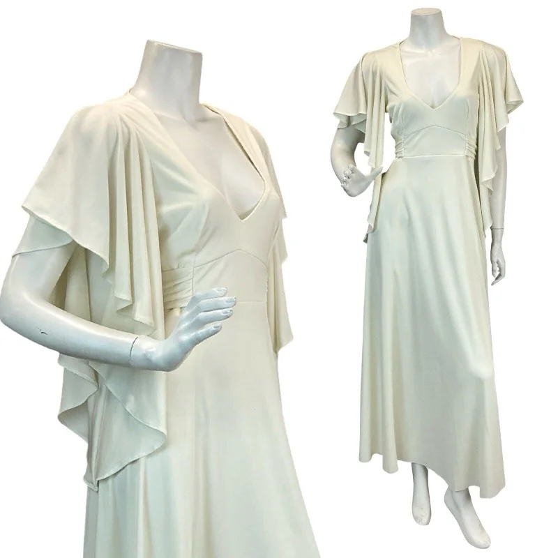 "Red dresses for women to make a bold statement"VTG 70s CREAM PLUNGE BELL SLEEVE BOHO BRIDAL WEDDING MAXI DRESS 8 10 12 "Red dresses for women to make a bold statement"VTG 70s CREAM PLUNGE BELL SLEEVE BOHO BRIDAL WEDDING MAXI DRESS 8 10 12