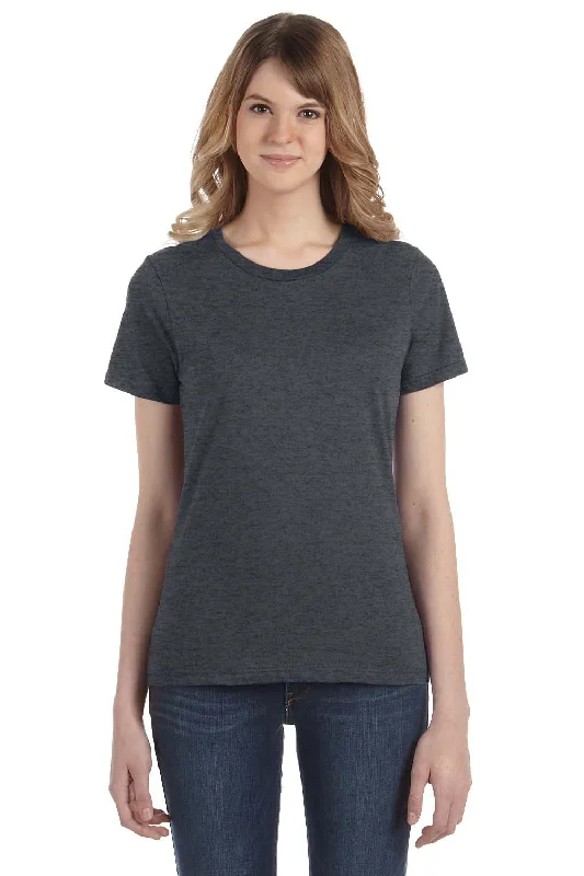 Women's T - shirt with a flapped pocketGildan Womens Short Sleeve Crewneck T-Shirt - Heather Dark Grey Women's T - shirt with a flapped pocketGildan Womens Short Sleeve Crewneck T-Shirt - Heather Dark Grey
