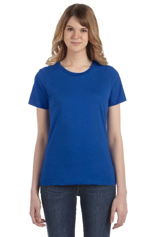 Women's T - shirt with a metallic - colored threadGildan Womens Short Sleeve Crewneck T-Shirt - Royal Blue Women's T - shirt with a metallic - colored threadGildan Womens Short Sleeve Crewneck T-Shirt - Royal Blue
