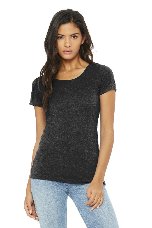 Open - work women's T - shirt with a lace - like patternBella + Canvas Womens Short Sleeve Crewneck T-Shirt - Charcoal Black Open - work women's T - shirt with a lace - like patternBella + Canvas Womens Short Sleeve Crewneck T-Shirt - Charcoal Black