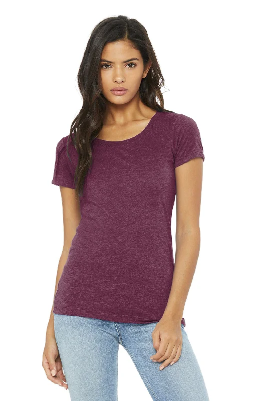 Women's T - shirt with a sequined collarBella + Canvas Womens Short Sleeve Crewneck T-Shirt - Maroon Women's T - shirt with a sequined collarBella + Canvas Womens Short Sleeve Crewneck T-Shirt - Maroon