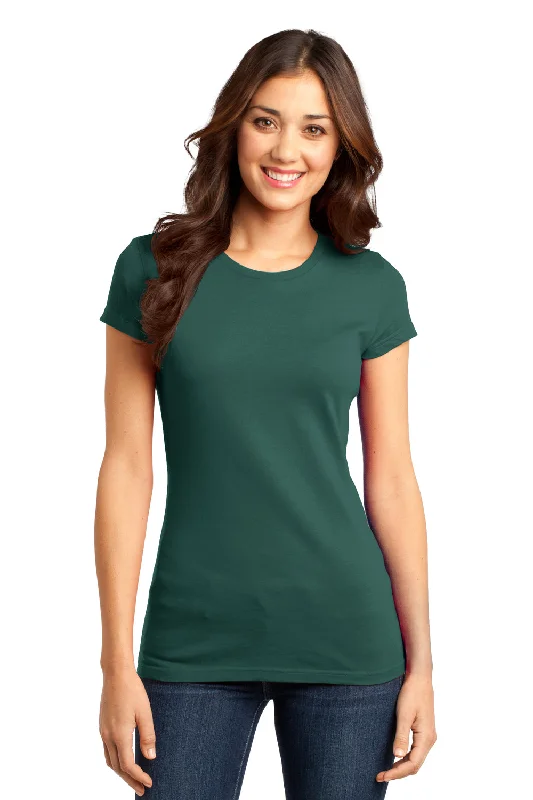 Open - front women's T - shirt for a versatile lookDistrict Womens Very Important Short Sleeve Crewneck T-Shirt - Evergreen - Closeout Open - front women's T - shirt for a versatile lookDistrict Womens Very Important Short Sleeve Crewneck T-Shirt - Evergreen - Closeout