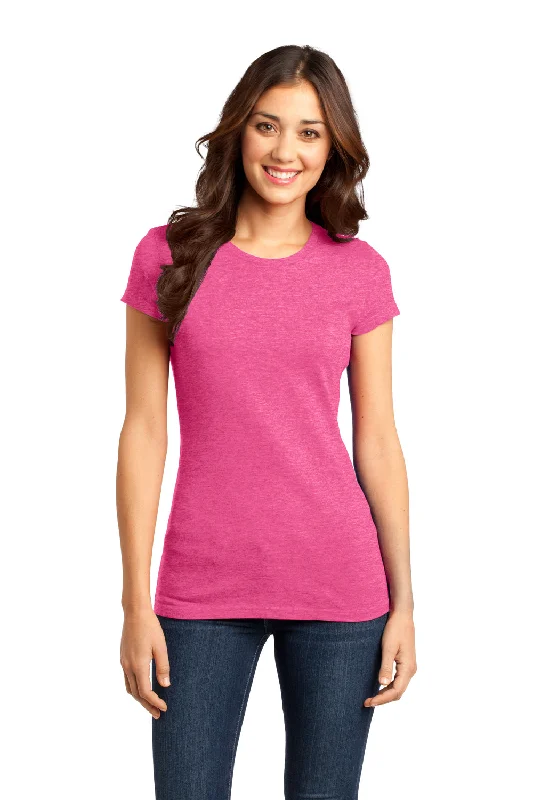Women's T - shirt with a burnout patternDistrict Womens Very Important Short Sleeve Crewneck T-Shirt - Fuchsia Pink Frost - Closeout Women's T - shirt with a burnout patternDistrict Womens Very Important Short Sleeve Crewneck T-Shirt - Fuchsia Pink Frost - Closeout