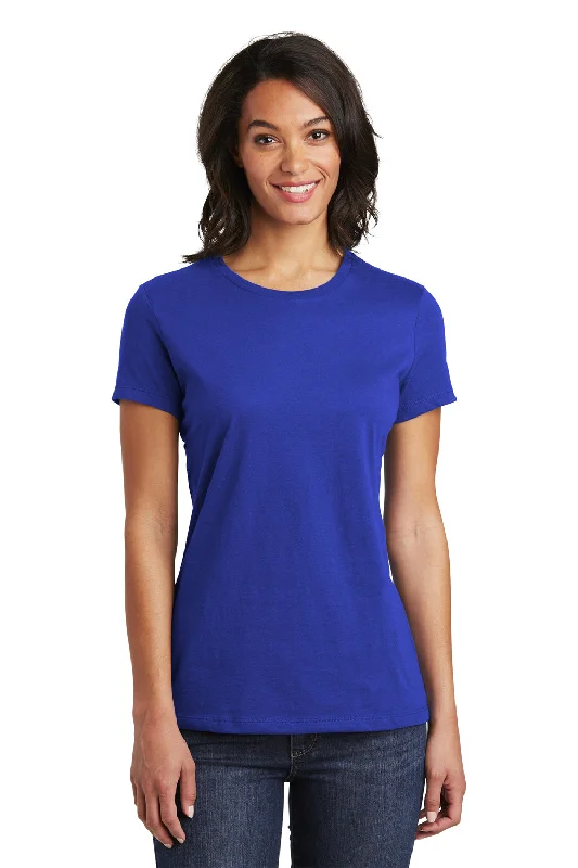 Scoop neck women's T - shirt for a casual lookDistrict Womens Very Important Short Sleeve Crewneck T-Shirt - Deep Royal Blue Scoop neck women's T - shirt for a casual lookDistrict Womens Very Important Short Sleeve Crewneck T-Shirt - Deep Royal Blue