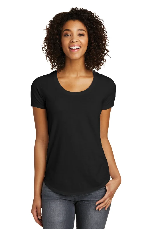 Women's lightweight linen T - shirt for warm weatherDistrict Womens Very Important Short Sleeve Crewneck T-Shirt - Black - Closeout Women's lightweight linen T - shirt for warm weatherDistrict Womens Very Important Short Sleeve Crewneck T-Shirt - Black - Closeout