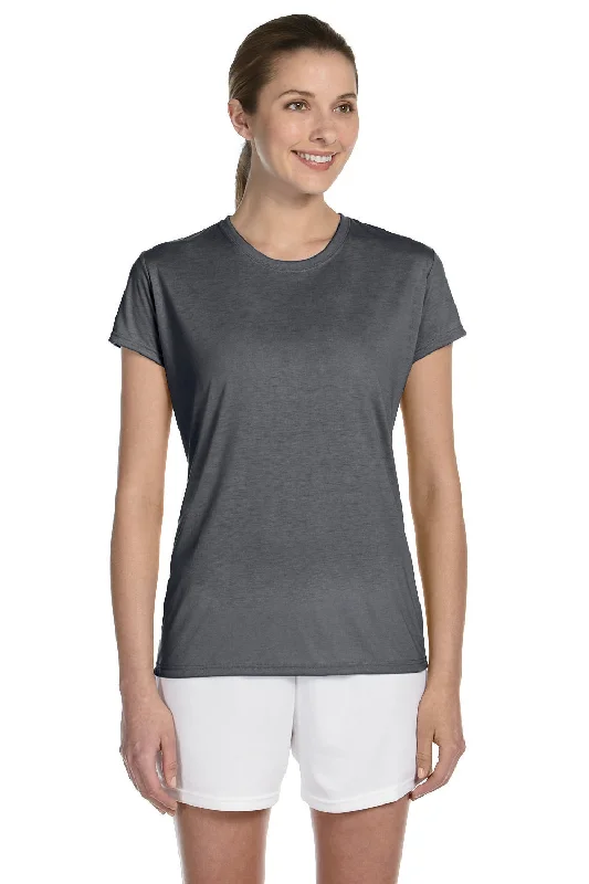 Tie - dye women's T - shirt in unique patternsGildan Womens Performance Jersey Moisture Wicking Short Sleeve Crewneck T-Shirt - Charcoal Grey - Closeout Tie - dye women's T - shirt in unique patternsGildan Womens Performance Jersey Moisture Wicking Short Sleeve Crewneck T-Shirt - Charcoal Grey - Closeout