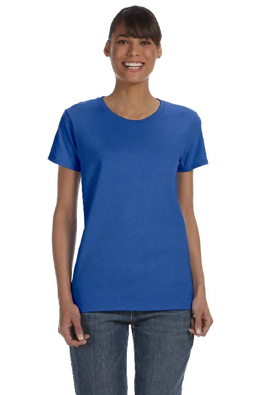 Longline women's T - shirt for a more covered - up styleGildan Womens Short Sleeve Crewneck T-Shirt - Royal Blue Longline women's T - shirt for a more covered - up styleGildan Womens Short Sleeve Crewneck T-Shirt - Royal Blue