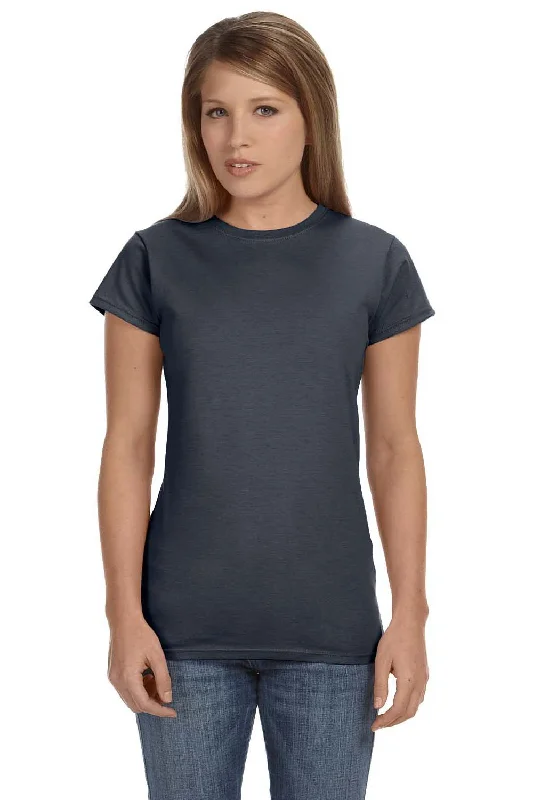 Women's oversized graphic T - shirt with a trendy sloganGildan Womens Softstyle Short Sleeve Crewneck T-Shirt - Charcoal Grey