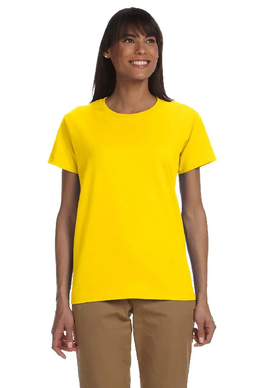 Printed women's T - shirt with animal printsGildan Womens Ultra Short Sleeve Crewneck T-Shirt - Daisy Yellow - Closeout Printed women's T - shirt with animal printsGildan Womens Ultra Short Sleeve Crewneck T-Shirt - Daisy Yellow - Closeout