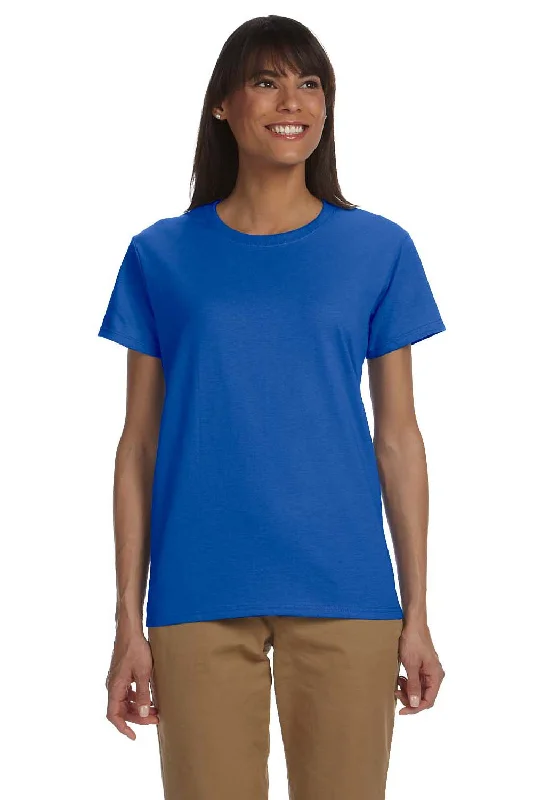 Women's lace - trimmed T - shirt for a delicate lookGildan Womens Ultra Short Sleeve Crewneck T-Shirt - Royal Blue Women's lace - trimmed T - shirt for a delicate lookGildan Womens Ultra Short Sleeve Crewneck T-Shirt - Royal Blue