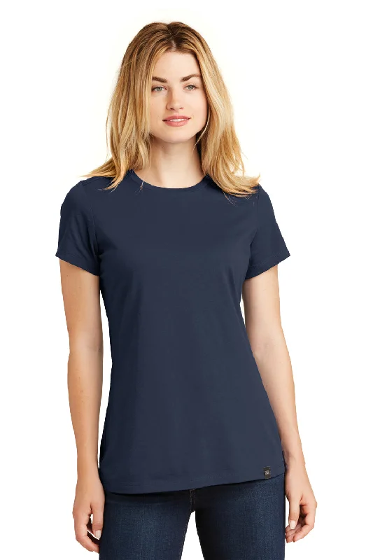Cropped women's T - shirt to pair with high - waisted skirtsNew Era Womens Heritage Short Sleeve Crewneck T-Shirt - True Navy Blue - Closeout Cropped women's T - shirt to pair with high - waisted skirtsNew Era Womens Heritage Short Sleeve Crewneck T-Shirt - True Navy Blue - Closeout