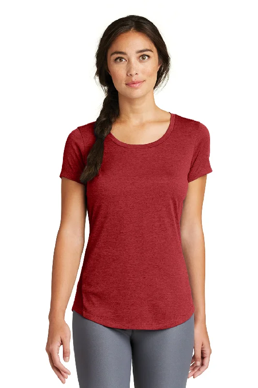 Printed women's T - shirt with a watercolor - inspired patternNew Era Womens Series Performance Jersey Moisture Wicking Short Sleeve Crewneck T-Shirt - Crimson Red - Closeout Printed women's T - shirt with a watercolor - inspired patternNew Era Womens Series Performance Jersey Moisture Wicking Short Sleeve Crewneck T-Shirt - Crimson Red - Closeout