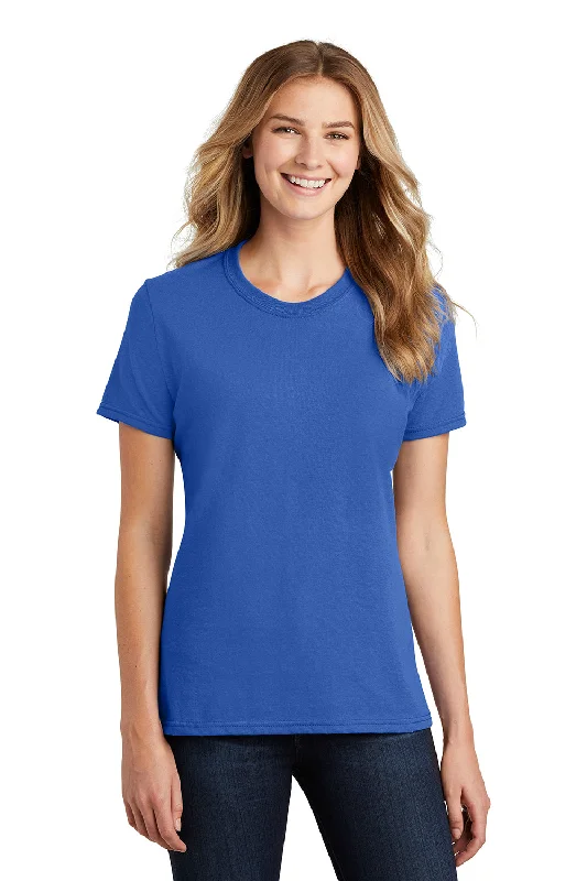 Women's T - shirt with a burnout geometric patternPort & Company Womens Core Short Sleeve Crewneck T-Shirt - Royal Blue Women's T - shirt with a burnout geometric patternPort & Company Womens Core Short Sleeve Crewneck T-Shirt - Royal Blue