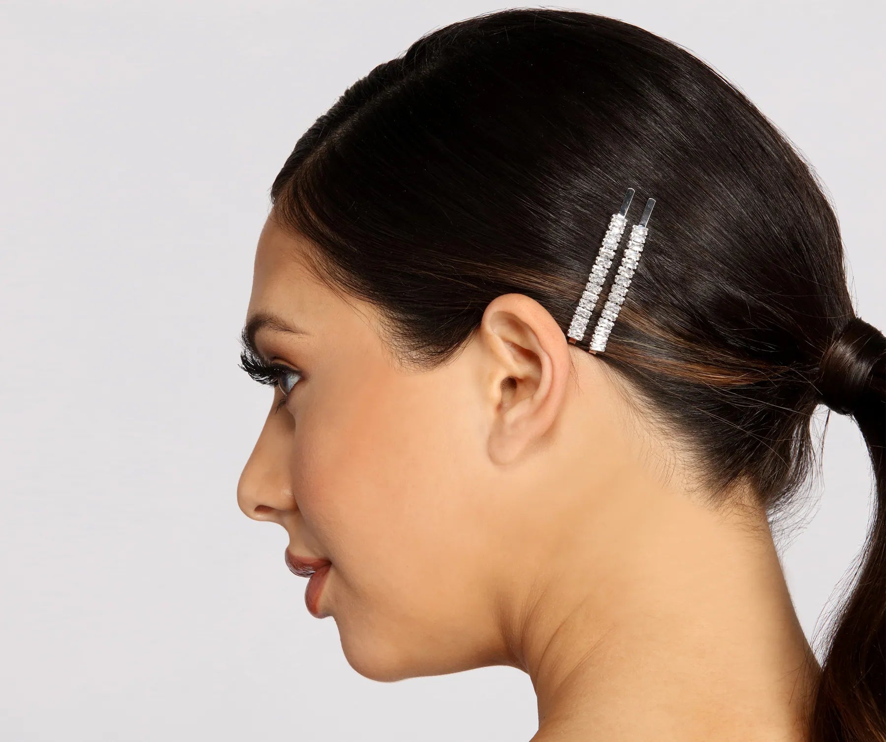 "Bodycon dresses for women to show off curves"2 Pack Baguette Rhinestone Bobby Pins "Bodycon dresses for women to show off curves"2 Pack Baguette Rhinestone Bobby Pins