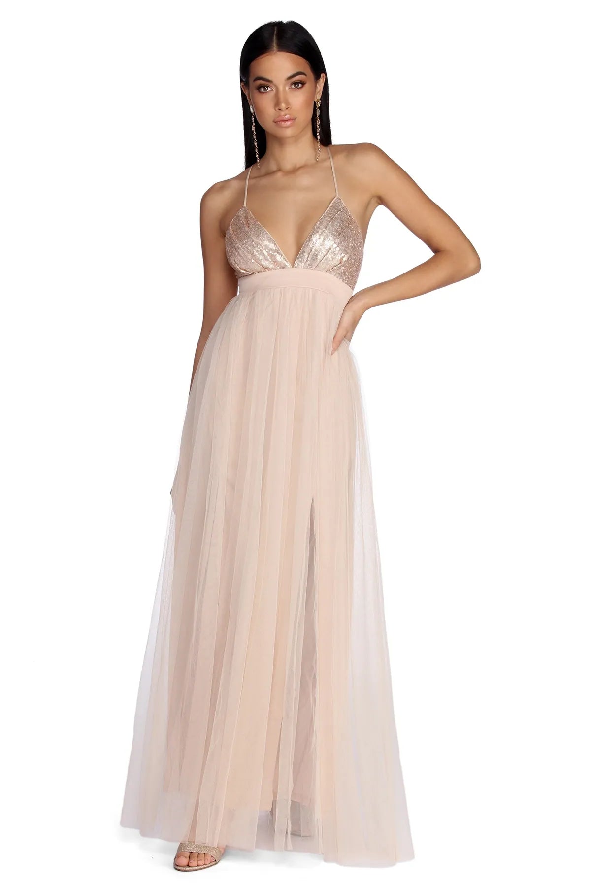 Clearance Sale: Women's Dresses Alaina Formal Tulle And Sequin Dress