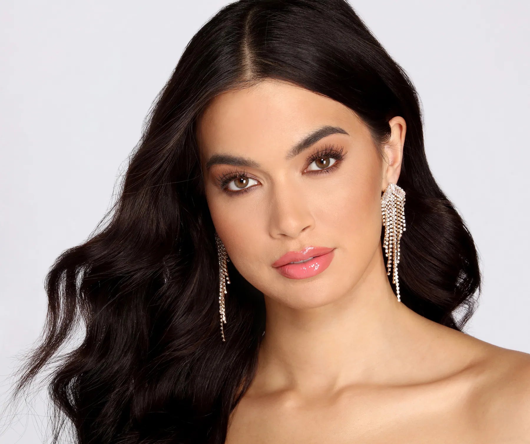 "Mini dresses for women for a youthful and trendy look"Call It Like It Is Rhinestone Fringe Earrings "Mini dresses for women for a youthful and trendy look"Call It Like It Is Rhinestone Fringe Earrings
