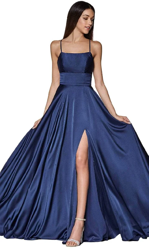 "Mother of the bride dresses for women in elegant styles"Cinderella Divine - CJ527 Long Crisscross Back Satin A-Line Dress "Mother of the bride dresses for women in elegant styles"Cinderella Divine - CJ527 Long Crisscross Back Satin A-Line Dress