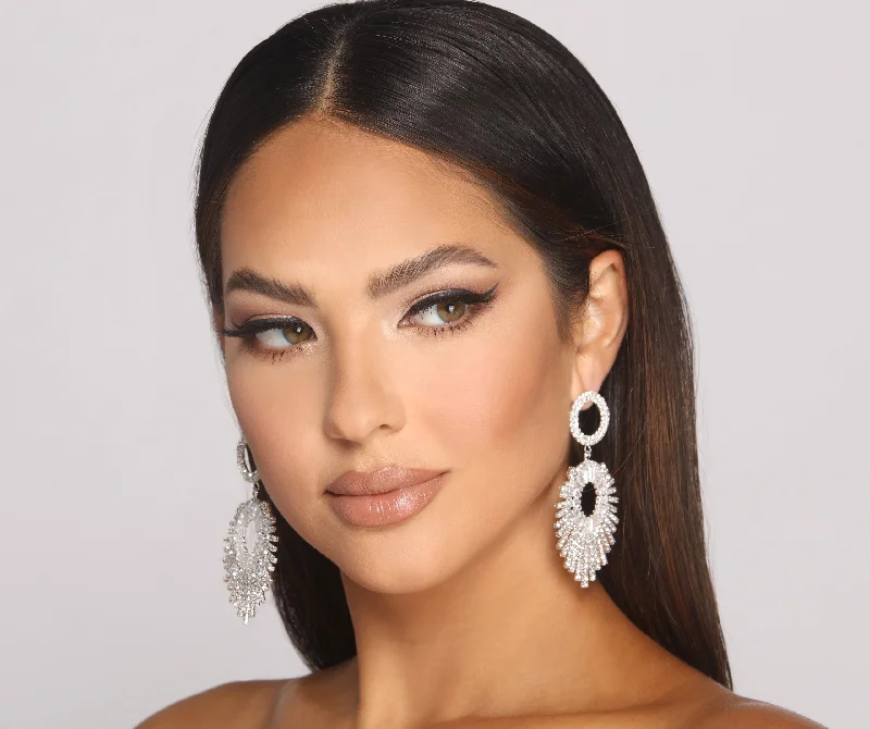 "Bundle and Save: Buy Multiple Women's Dresses and Get a Discount"Cubic Zirconia and Rhinestone Circle Statement Earrings "Bundle and Save: Buy Multiple Women's Dresses and Get a Discount"Cubic Zirconia and Rhinestone Circle Statement Earrings