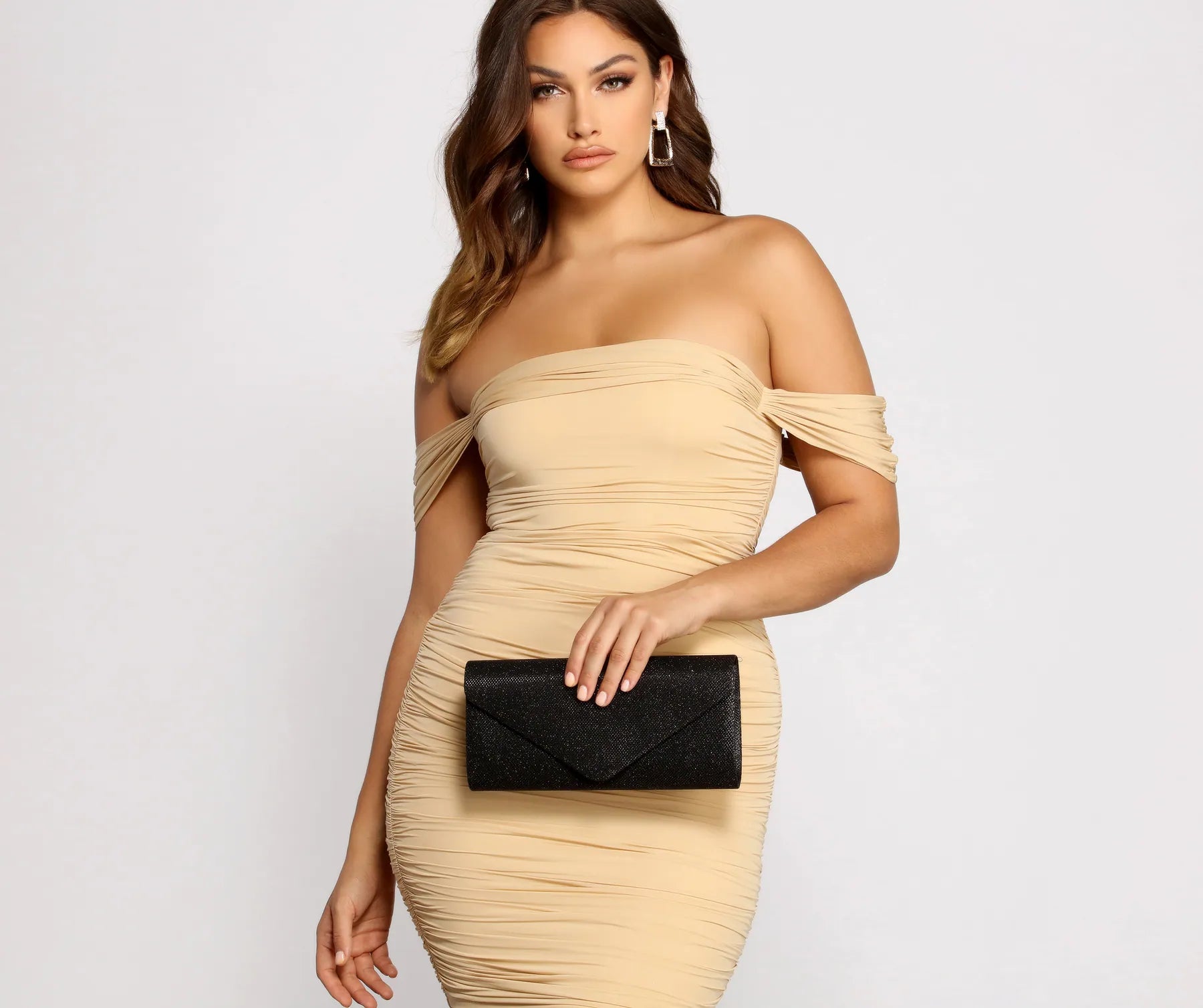 "Mother of the bride dresses for women in elegant styles"Glitter Mesh Envelope Clutch "Mother of the bride dresses for women in elegant styles"Glitter Mesh Envelope Clutch