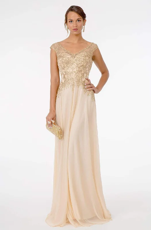"Plus size wedding dresses for women with a perfect fit"GLS by Gloria - GL1826 Beaded Lace Embroidered Bodice A-Line Gown "Plus size wedding dresses for women with a perfect fit"GLS by Gloria - GL1826 Beaded Lace Embroidered Bodice A-Line Gown