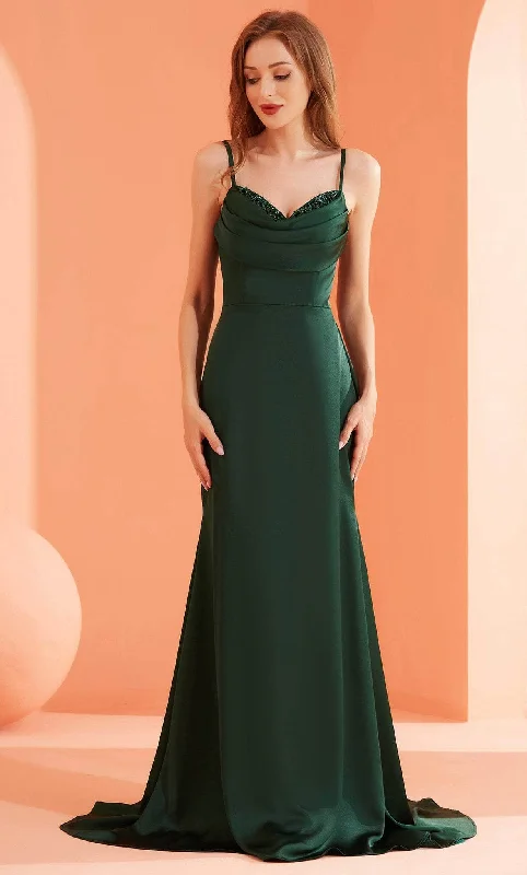 "Wrap dresses for women for an adjustable fit"J'Adore Dresses J22017 - Cowl Neck Mermaid Prom Gown "Wrap dresses for women for an adjustable fit"J'Adore Dresses J22017 - Cowl Neck Mermaid Prom Gown